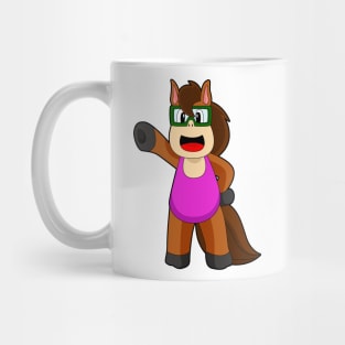 Horse Swimming Swimsuit Mug